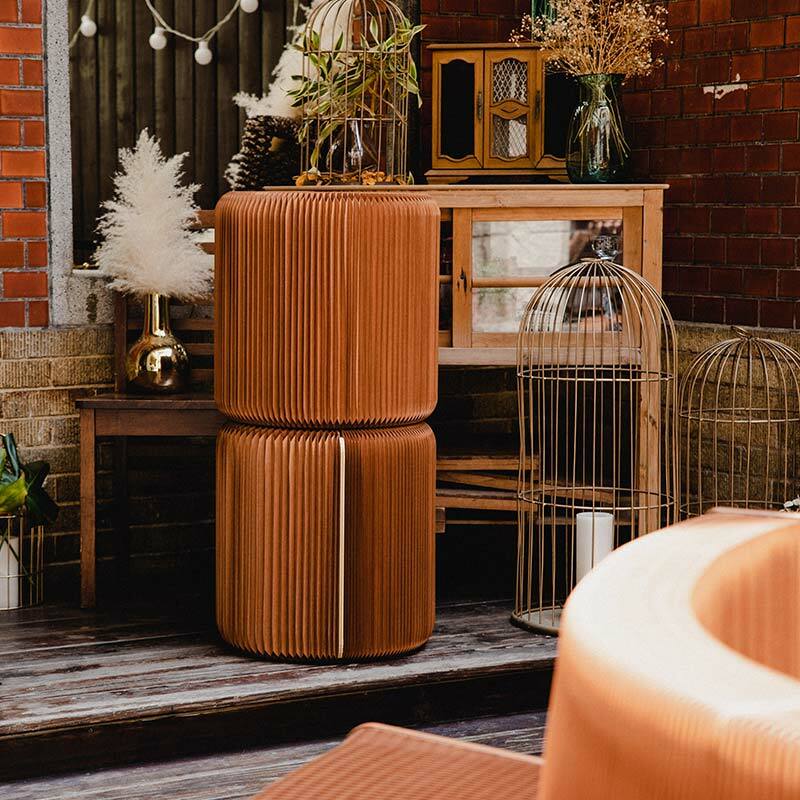 台灣 洛陽紙櫃｜Earth Stool 蜂巢凳 沙岩棕