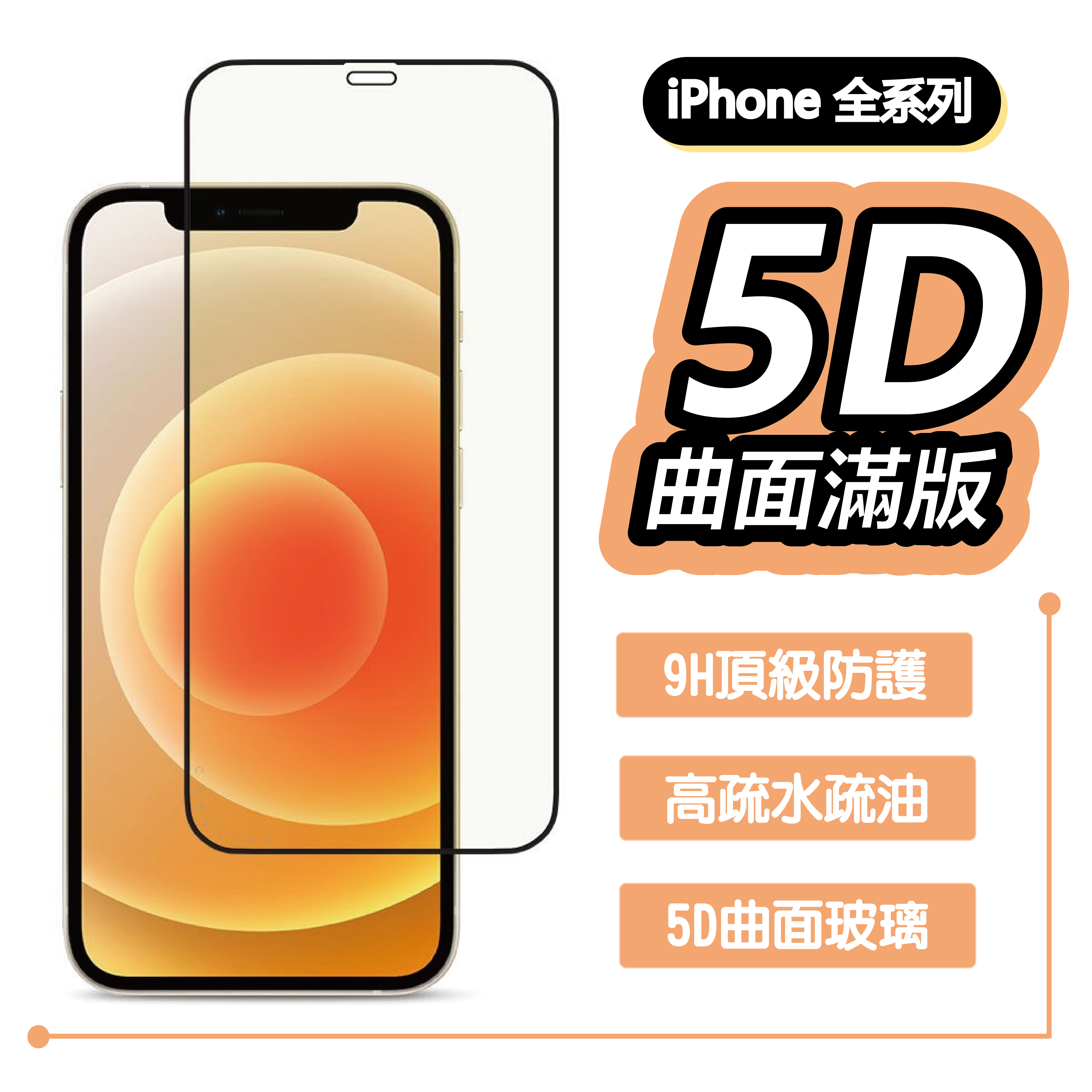 滿版 9H 保護貼 iPhone 14 13 12 11 Pro X Max 8 7 plus 全系列