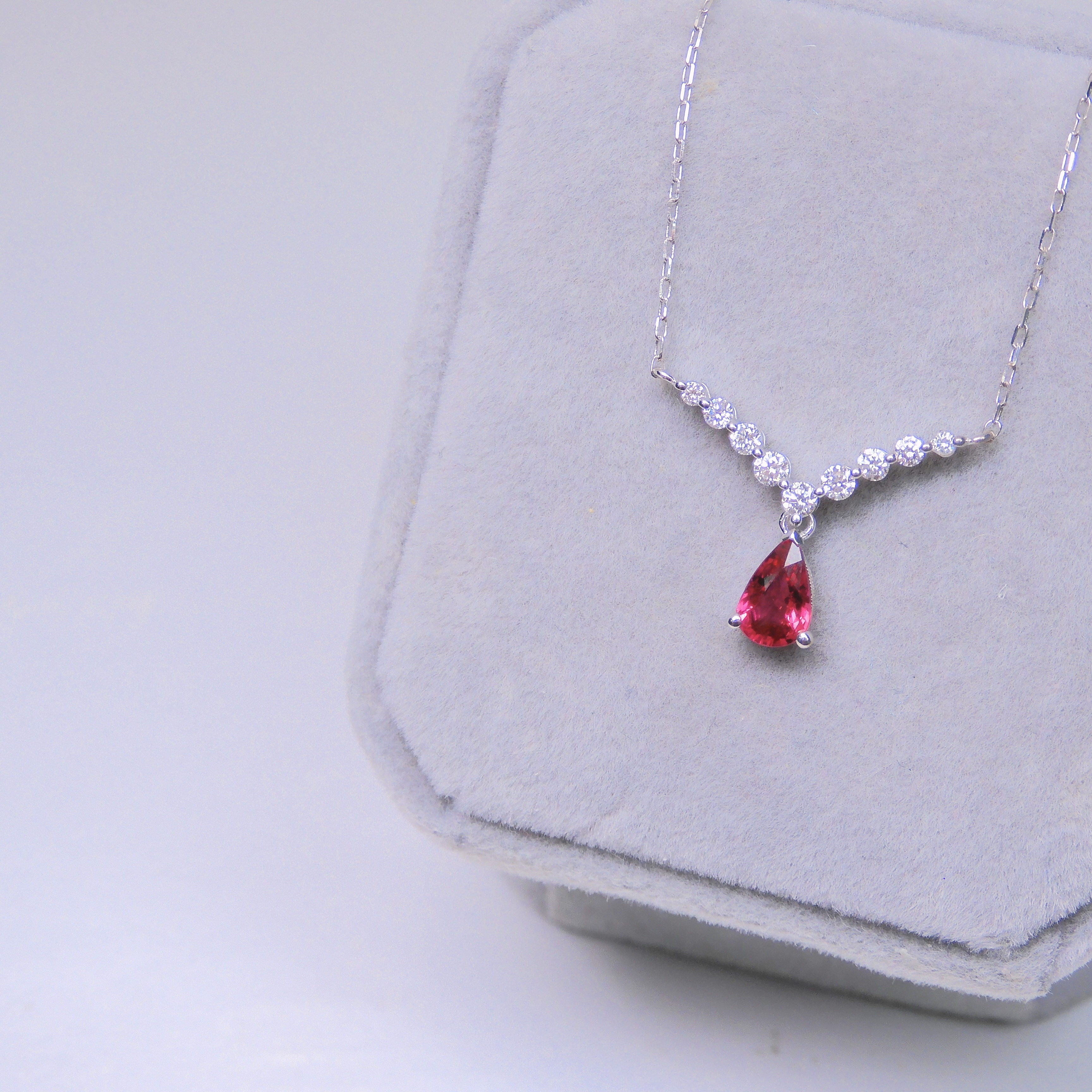 18K金 0.45ct 紅寶石項鏈