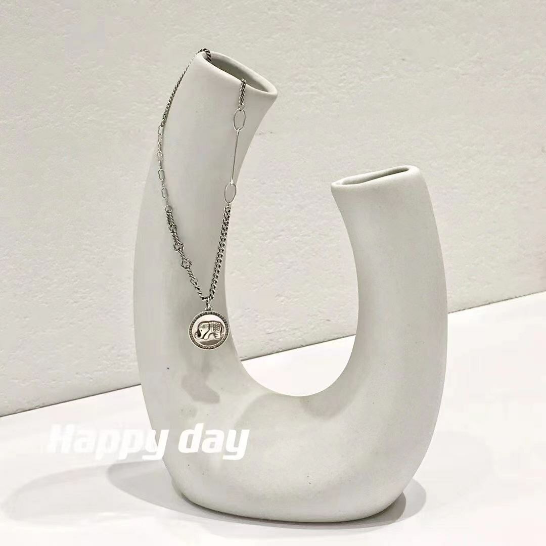韩国Happy day饰品 大象钱币纯银项链