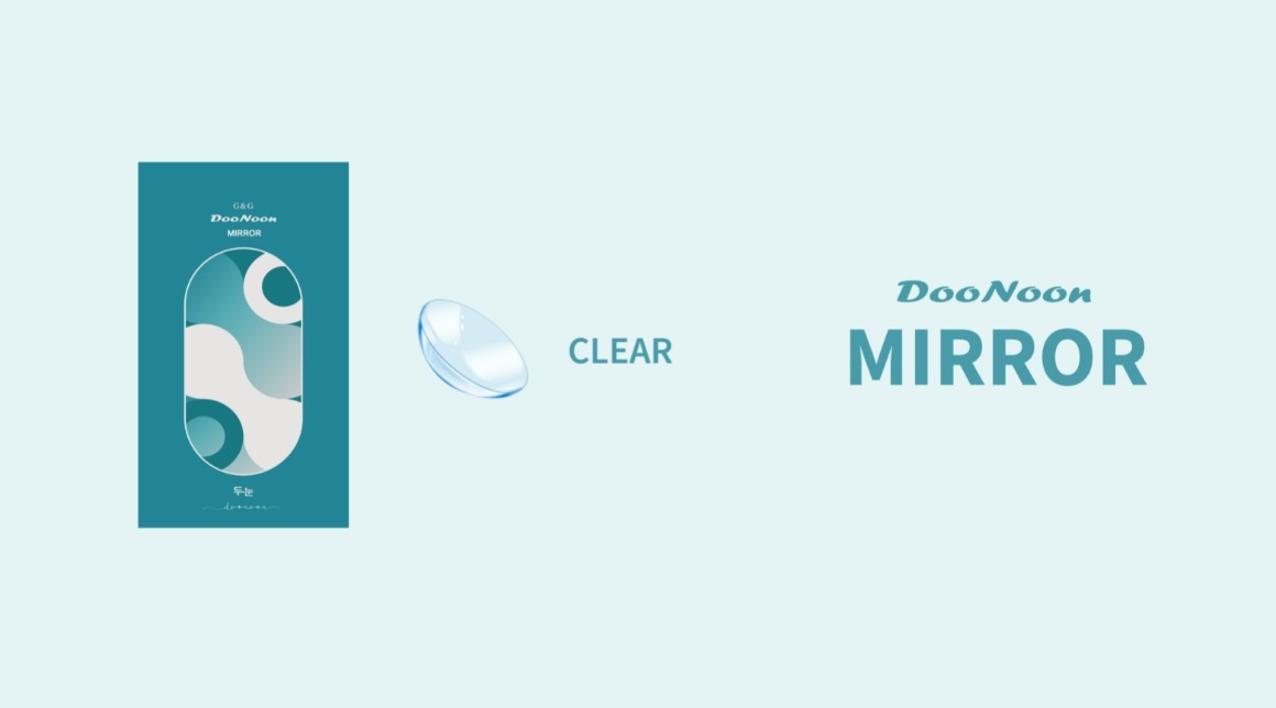 DooNoon Mirror 1 Year 每年拋棄彩妝隱形眼鏡｜每盒1片 (透明)