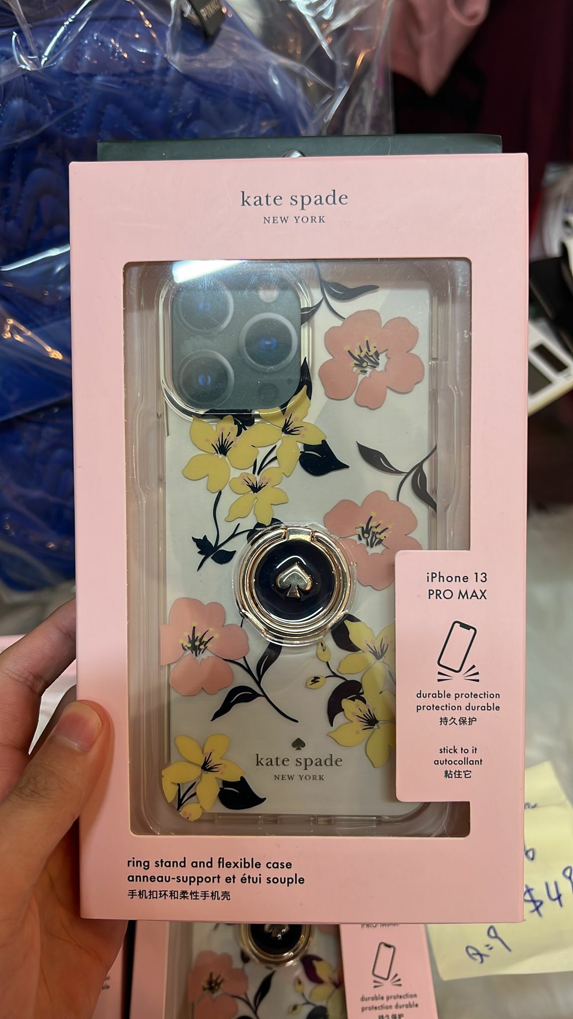 [S] KATE SPADE K7261 RGLILY13 PROMAX LILY BLOOMS PRI CASE, CLEAR, 196021076404 (SKS107)