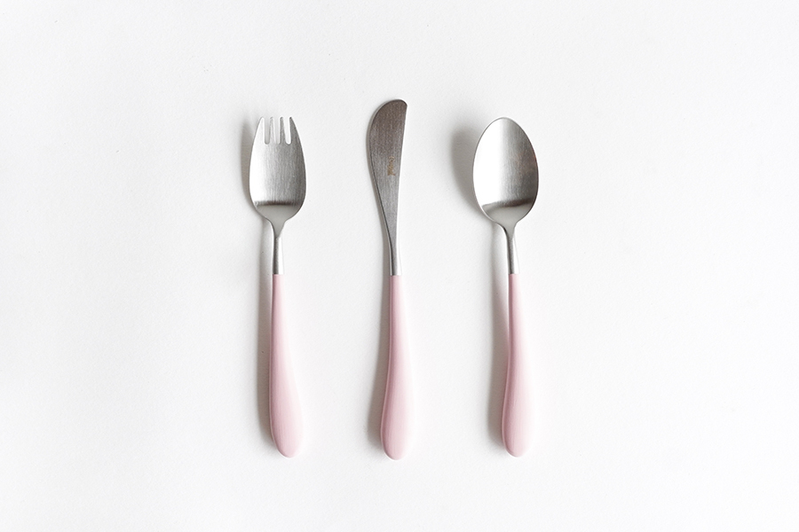 Cutipol-Alice Children's 兒童餐具3件組 / 粉