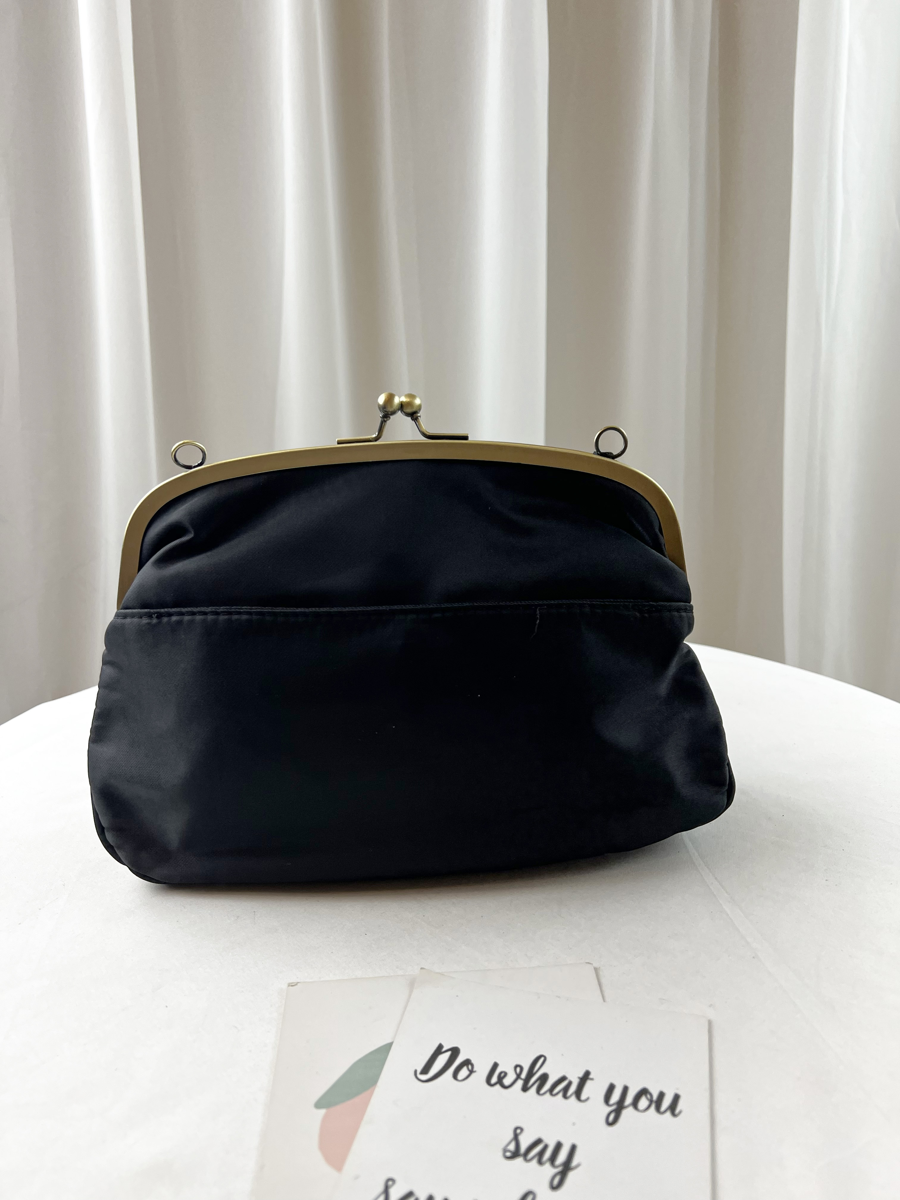 經典黑 美腿防潑水手拿包 / 側背包  #SM-722