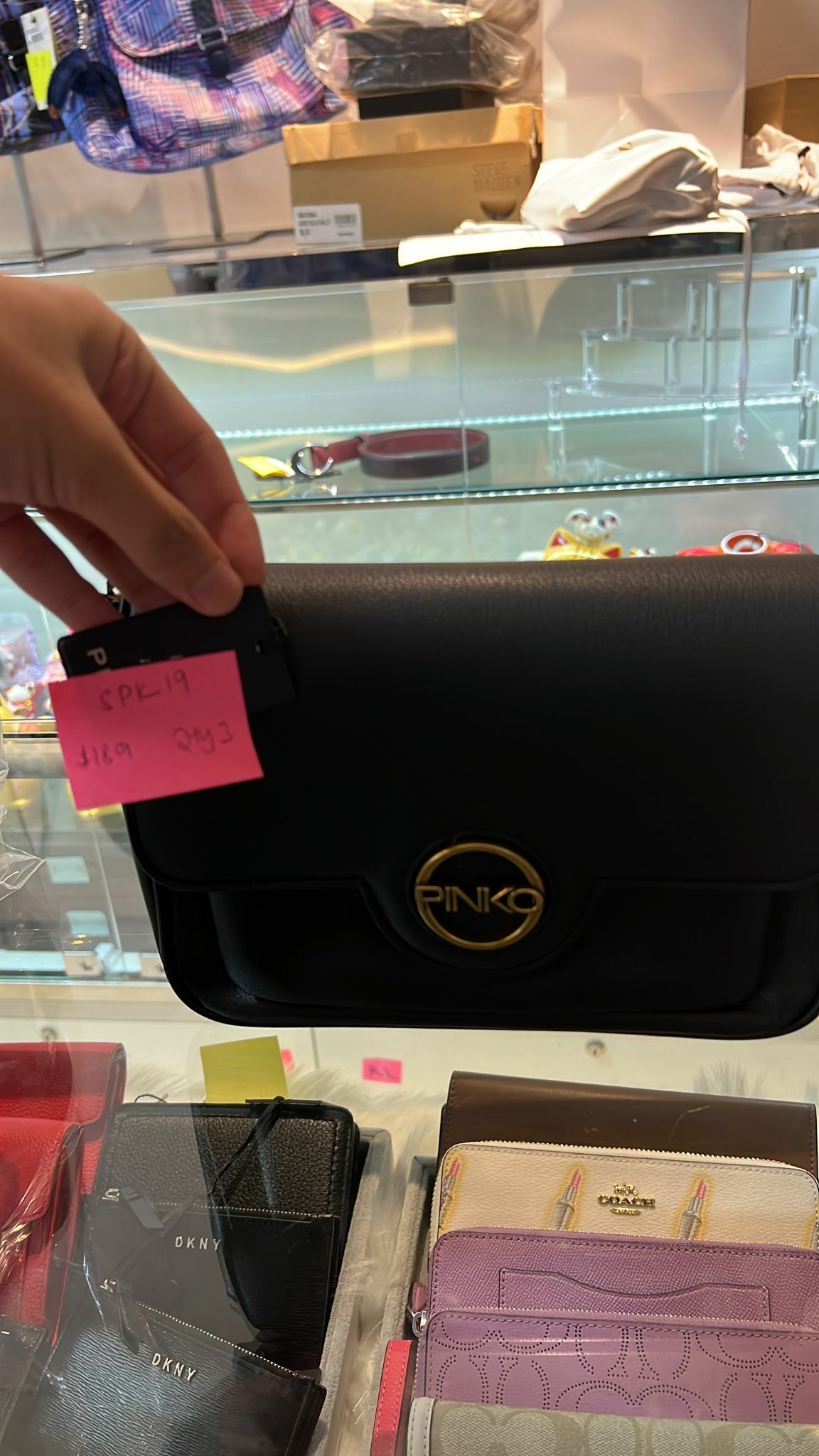 S] PINKO TULIP CROSSOVER, BLACK, 8055209666252 (SPK19)
