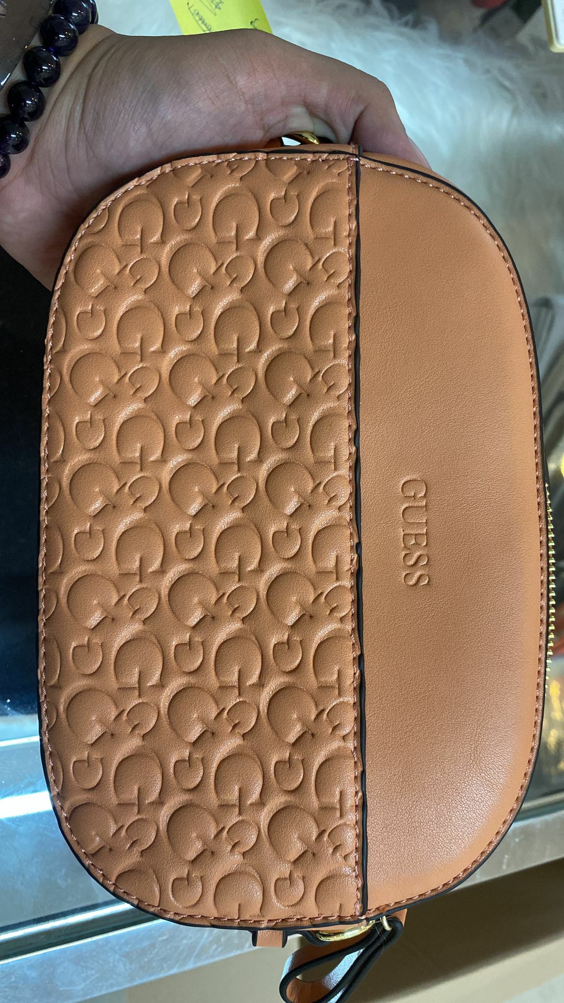 [S] GUESS HWLIDIP6139 LIDIA CAMERA BAG, PEACH , 7621826195195 (SGU11)