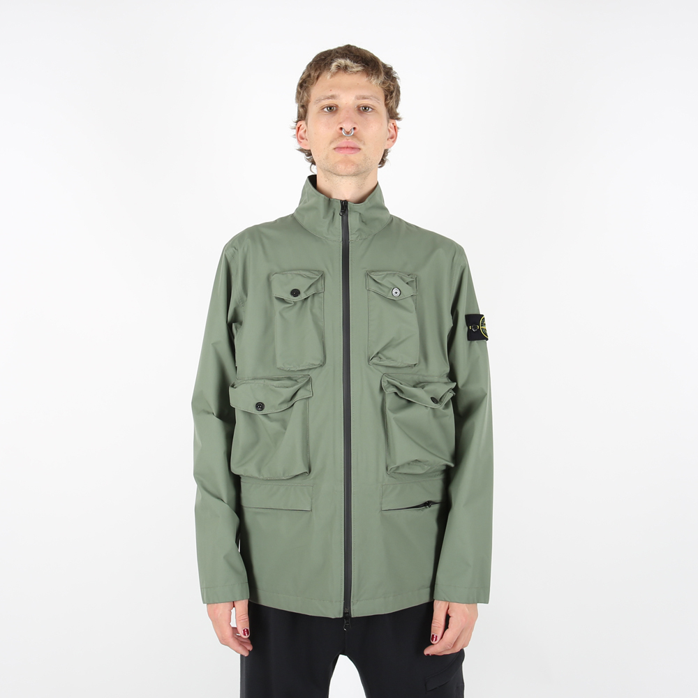 Stone Island 防撕裂 GORE-TEX 可收納夾克 外套 鼠尾草綠
