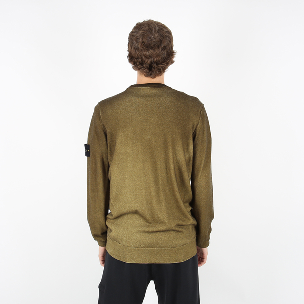 Stone Island 100% 羊毛 雙面毛衣 棕色