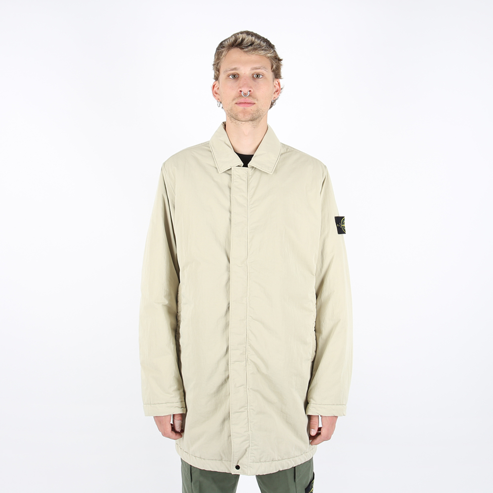 Stone Island 長版 大衣 外套 米色 意大利製造