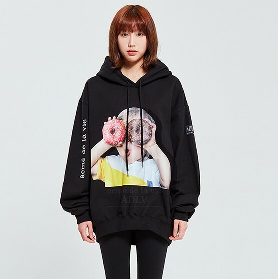 ACME DE LA VIE  BABY FACE 帽T 長袖 黑 ADLV-21SS-HDBKBF-D1R