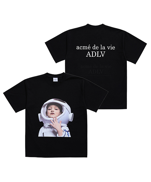 ACME DE LA VIE BABY FACE 太空人小孩 短袖 短T 黑 ADLV-21SS-HDBKBF-AST
