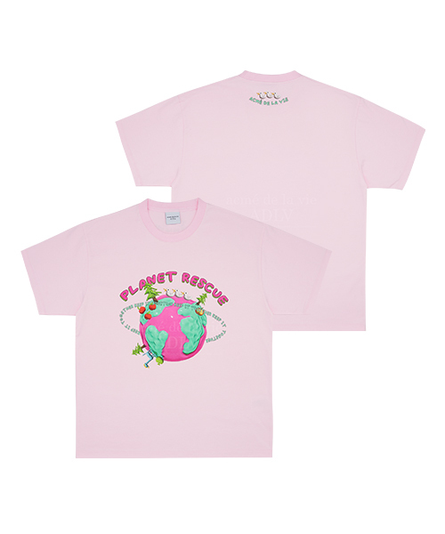 ACME DE LA VIE JELLY GLOBE 星球 短袖 短T 粉紅 ADLV-22SS-SSAJGL-PNK