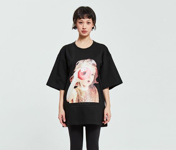 ACME DE LA VIE BABY FACE 甜甜圈小孩4 短袖 短T 黑 ADLV-20SS-SSBKBF-DN4