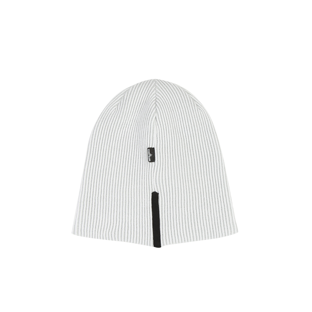 Stone Island  羊毛/滌綸 LOGO標籤 帽子 毛帽 象牙色