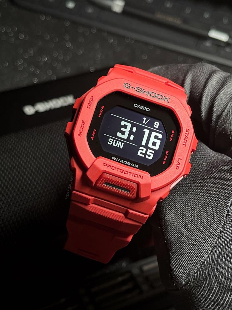 G-Shock G-SQUAD GBD-200RD-4 Bluetooth Sport Red Watch