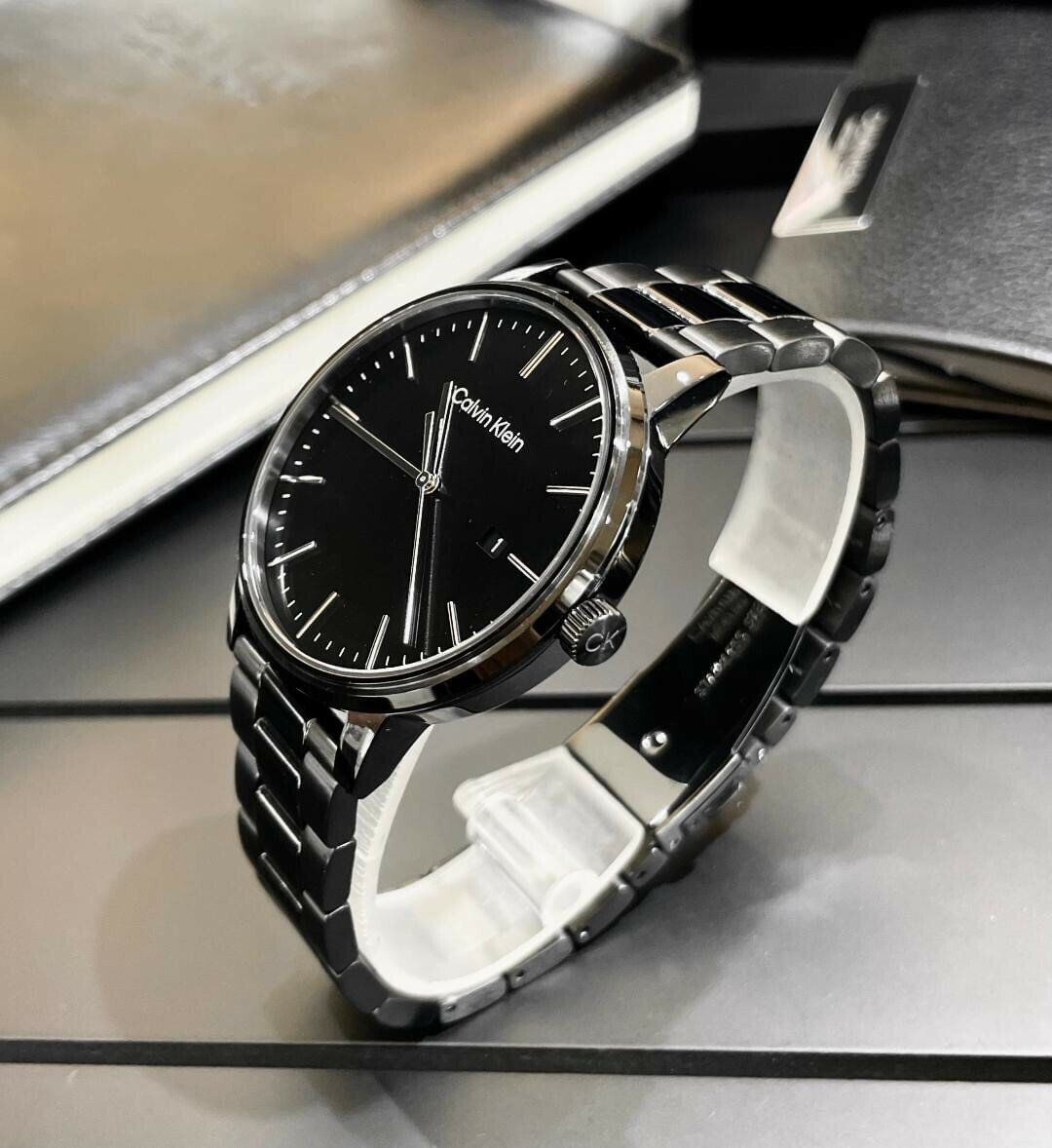 【CALVIN KLEIN】丁字刻度素面系列 CK25200057 43mm 現代鐘錶