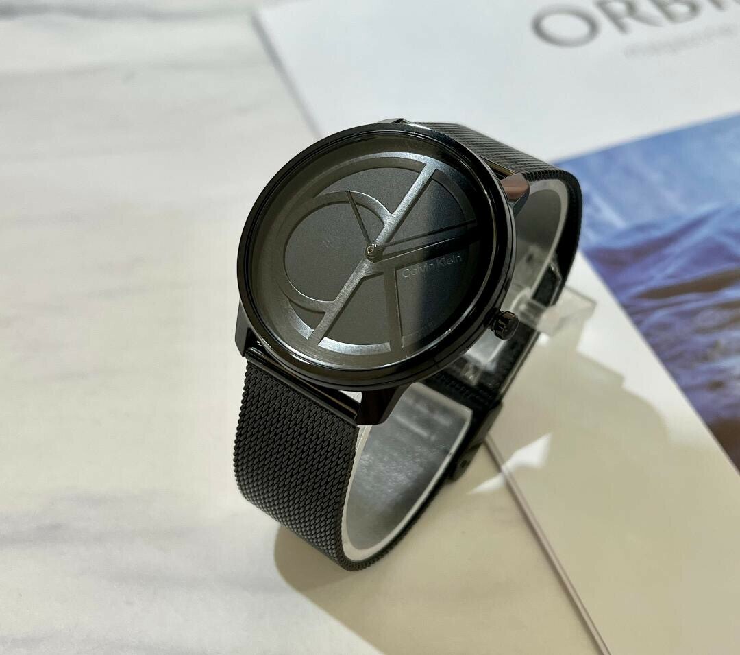 【CALVIN KLEIN】大LOGO簡約系列男錶 CK25200028(黑色) 40mm  現代鐘錶