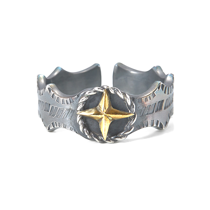 【ACCY023】十字星芒開口設計戒指