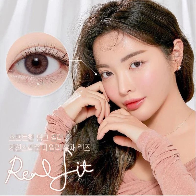 [預訂][月拋] LENSME Real Fit 每月拋棄彩妝隱形眼鏡｜2片 (Pink)