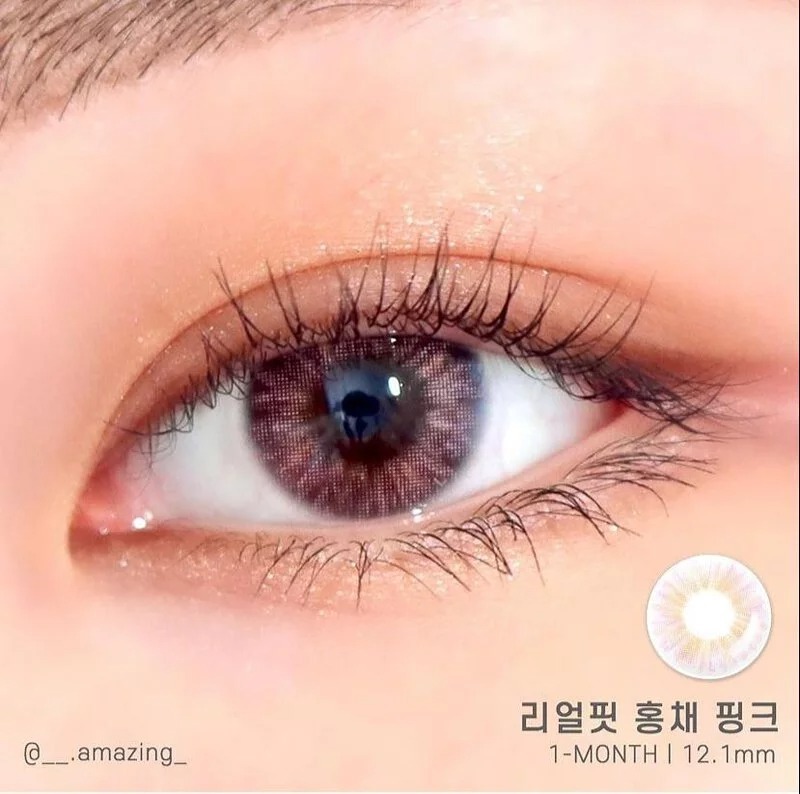 [預訂][月拋] LENSME Real Fit 每月拋棄彩妝隱形眼鏡｜2片 (Pink)