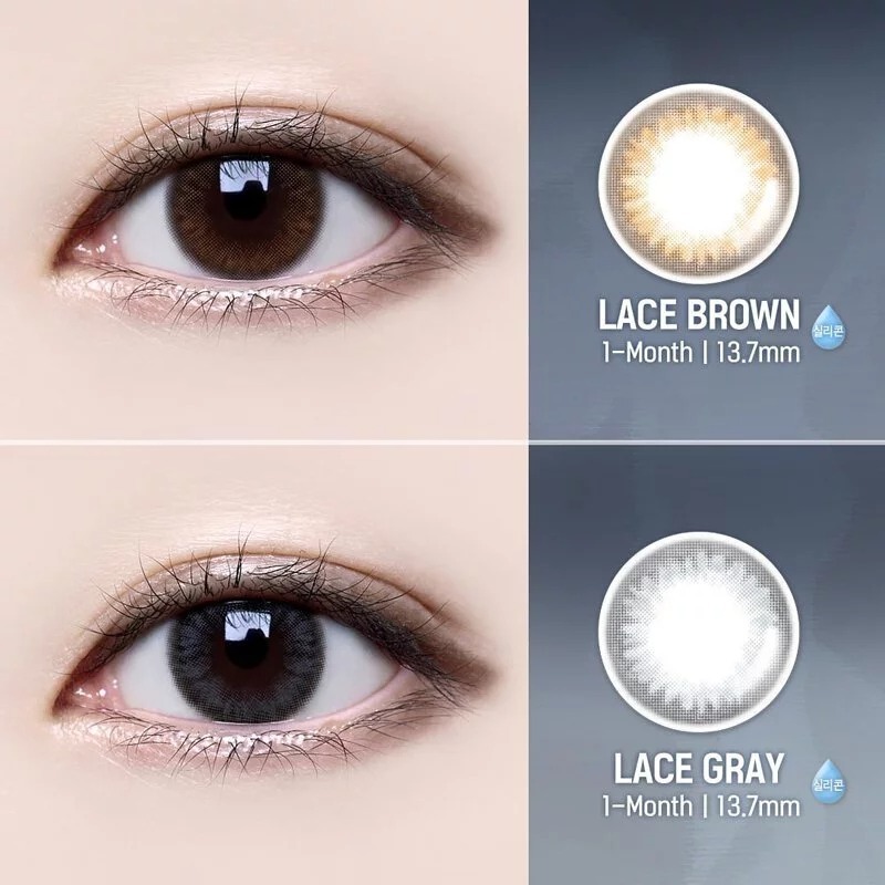[預訂][月拋] LENSME LACE 每月拋棄彩妝隱形眼鏡｜2片