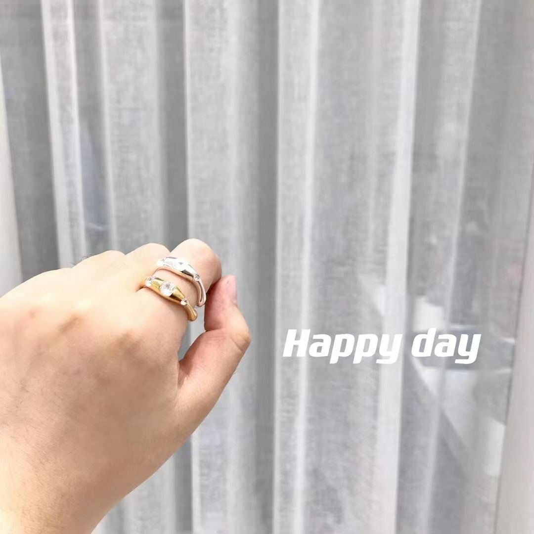韩国Happy day饰品 - 纯银➕锆石 超闪超美 戒指🉑️出11.13.15.17号