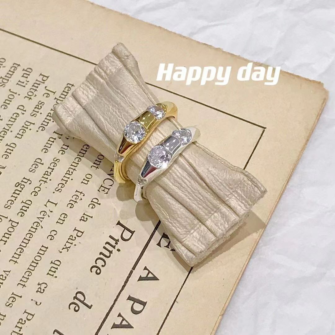 韩国Happy day饰品 - 纯银➕锆石 超闪超美 戒指🉑️出11.13.15.17号
