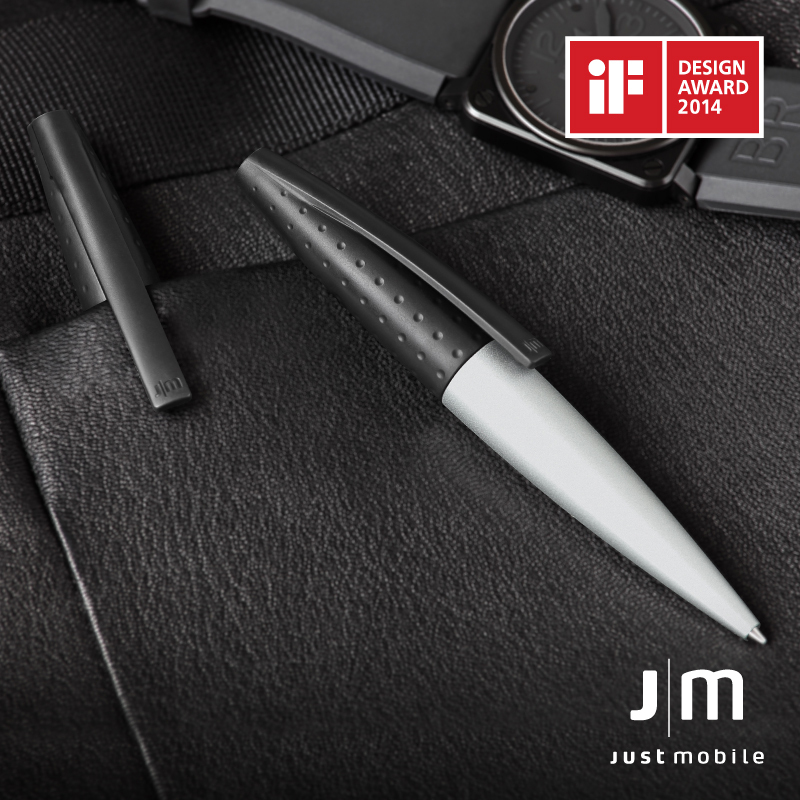 Just Mobile | AluPen™ Twist 無與倫筆2 高質感兩用觸控筆 L