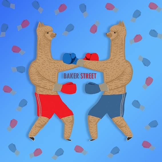 Boxing Alpaca 拳擊羊駝 女版短T