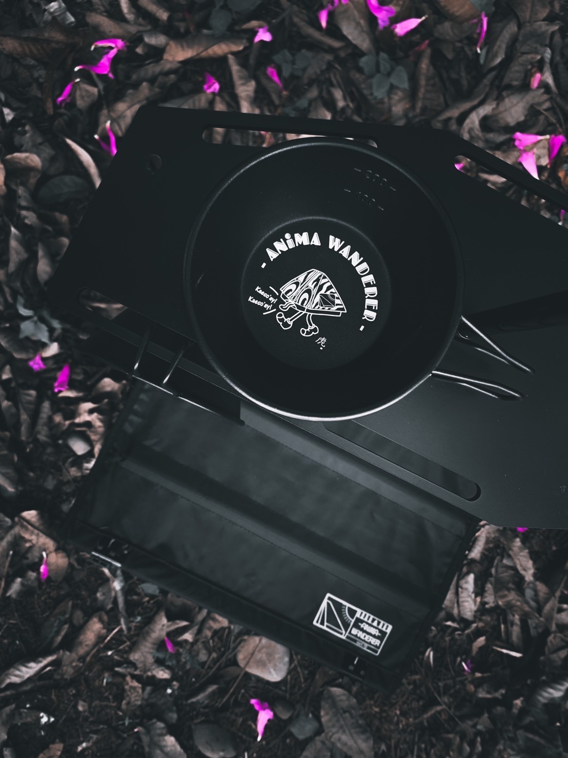 台灣 ANiMA WANDERER BJ-02 Sierra Cup : Black 320ML 野營碗