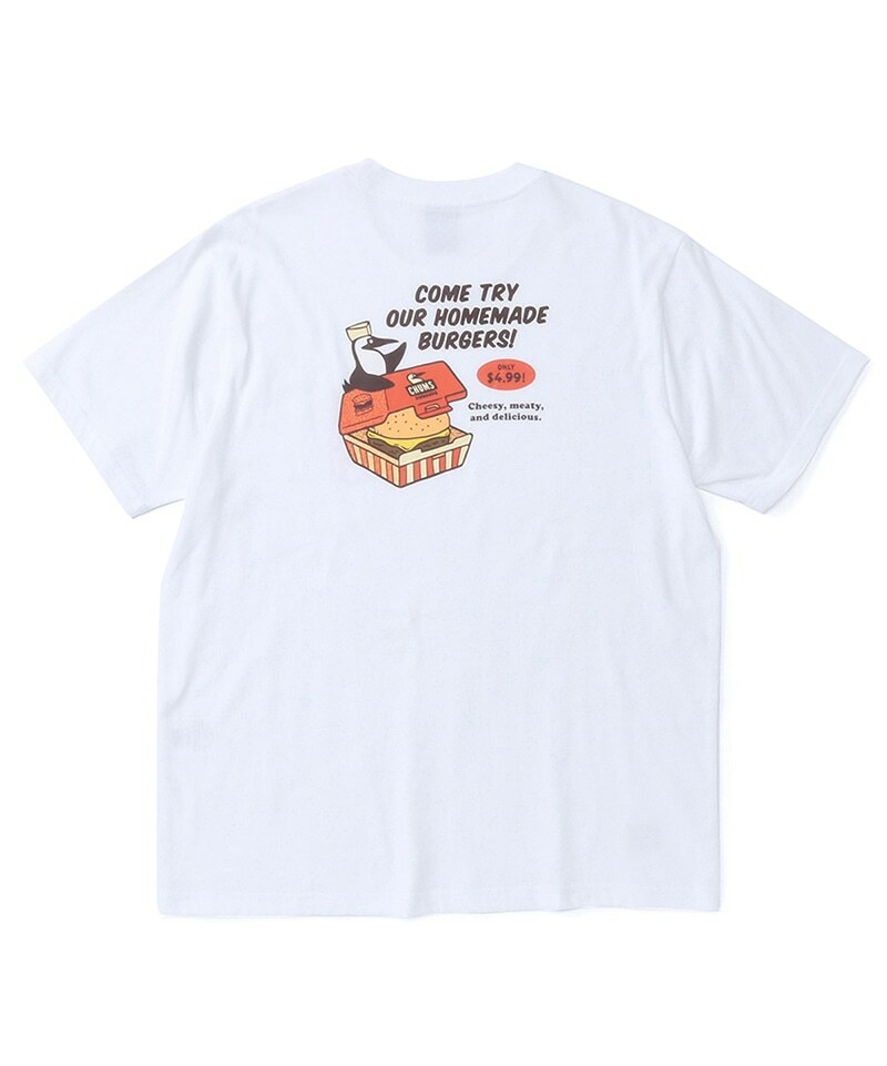 Chums Burger Shop 純綿 T-shirt CH01-1974 (前後Logo)