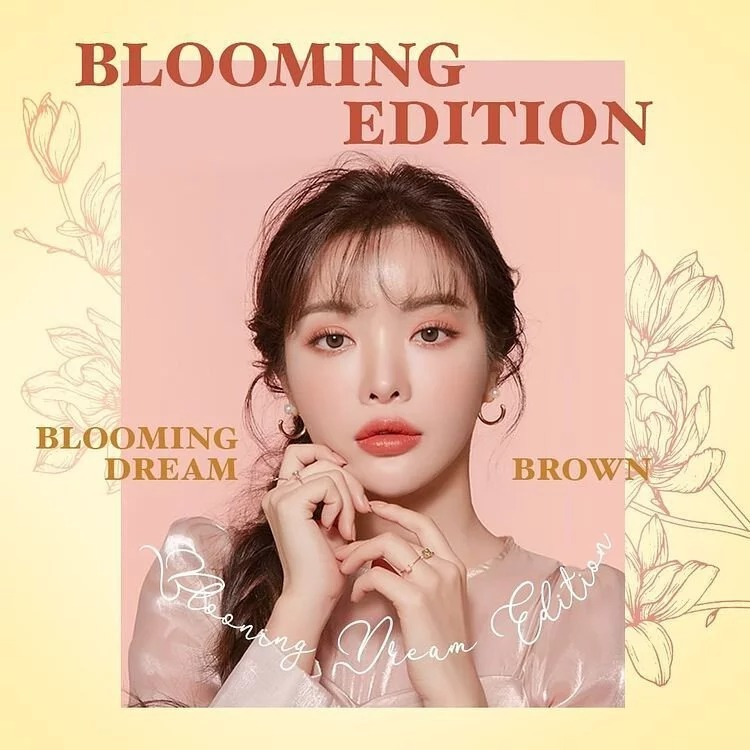 [預訂][月拋] LENSME Blooming Dream 每月拋棄彩妝隱形眼鏡｜2片 (Brown)