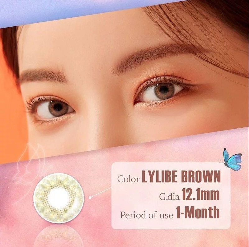 [預訂][月拋] LENSME Lylibe 每月拋棄彩妝隱形眼鏡｜2片 (Brown)
