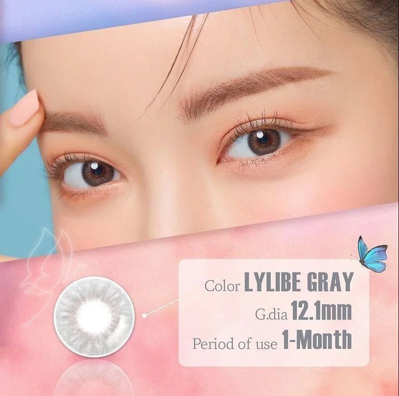 [預訂][月拋] LENSME Lylibe 每月拋棄彩妝隱形眼鏡｜2片 (Gray)