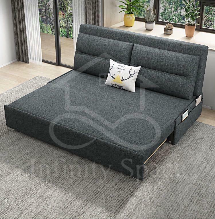 D4680 布藝儲物梳化床