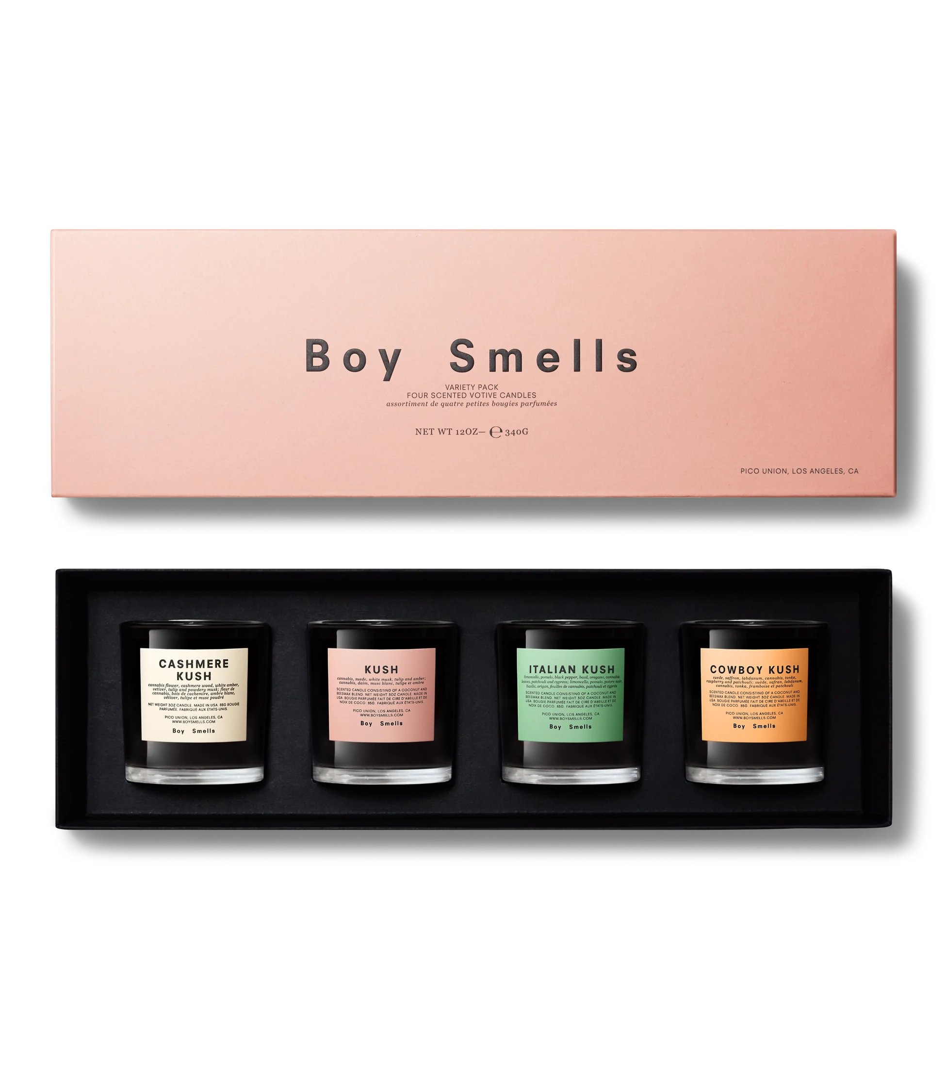 420 KUSH 大麻花系列 迷你蠟燭 4入組 - Boy Smells