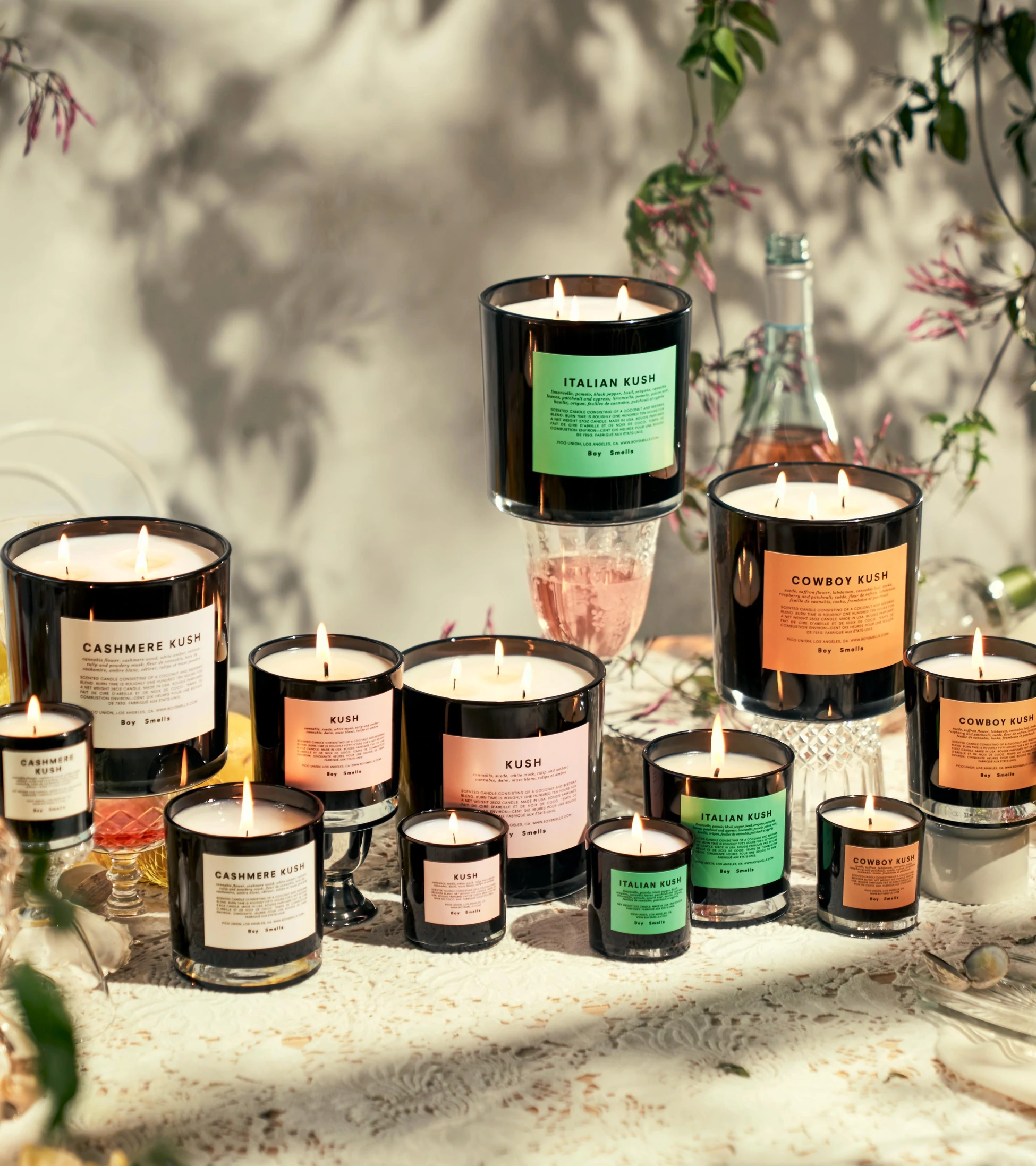 420 KUSH 大麻花系列 迷你蠟燭 4入組 - Boy Smells