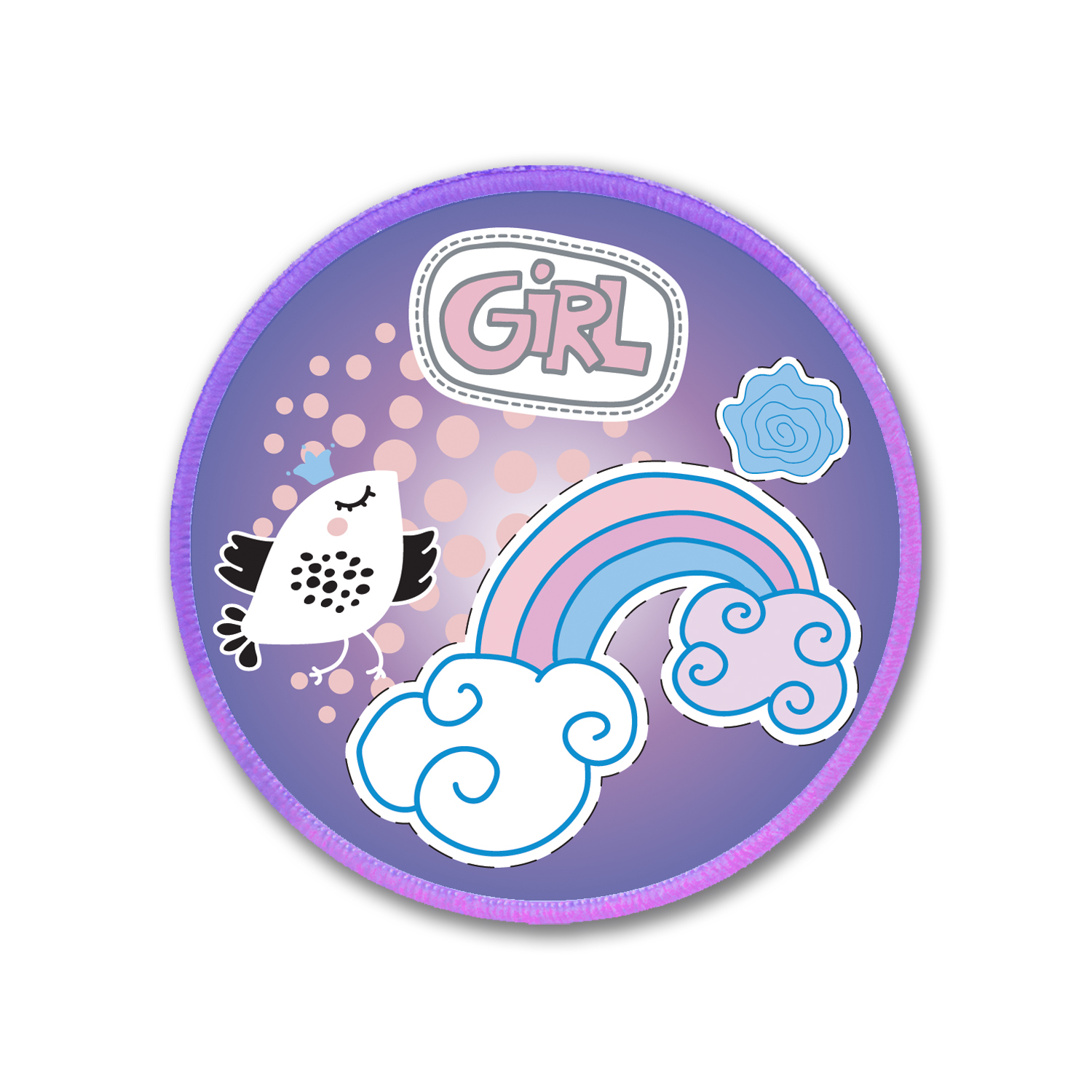 無限創意徽章 - Purple Rainbow