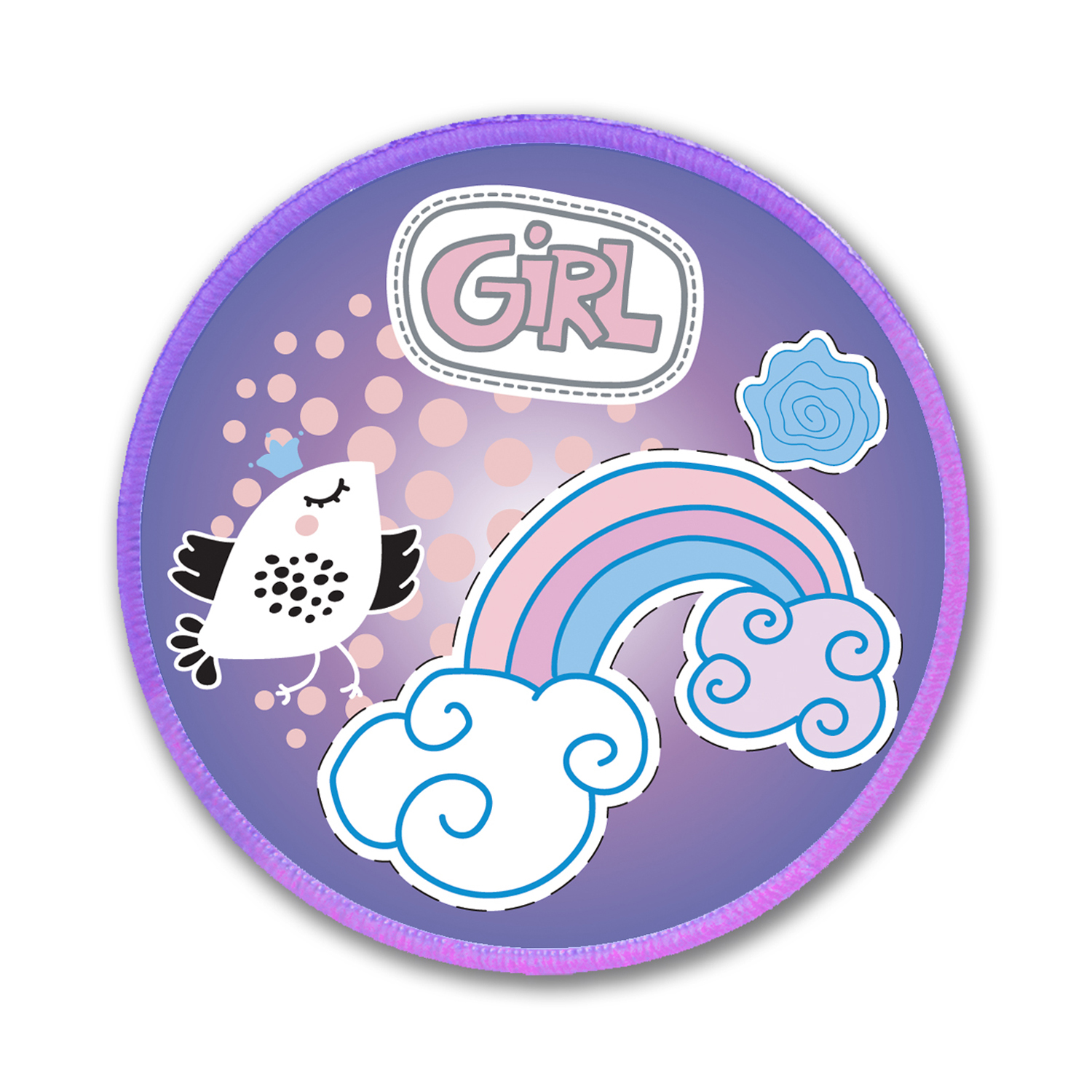 無限創意徽章 - Purple Rainbow