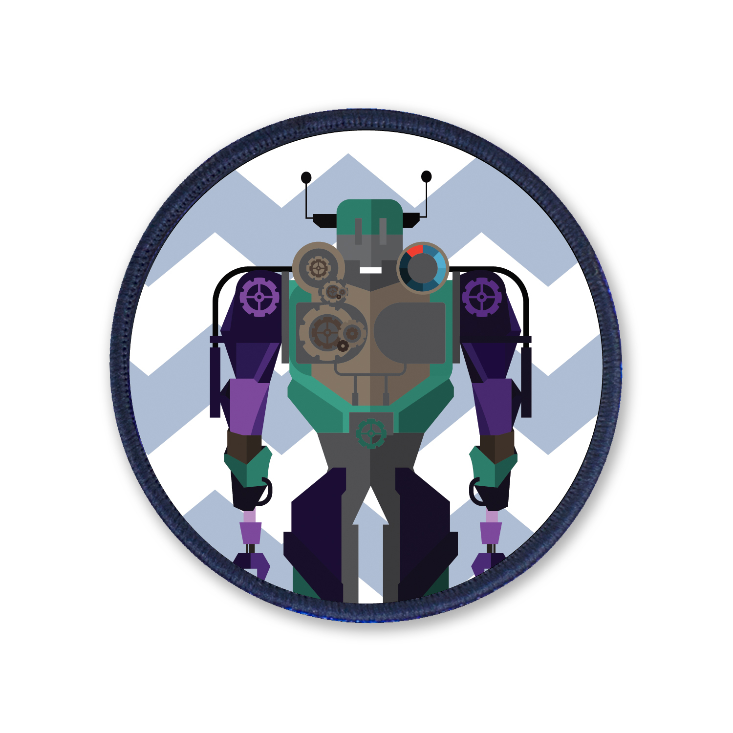 無限創意徽章 - White Robot