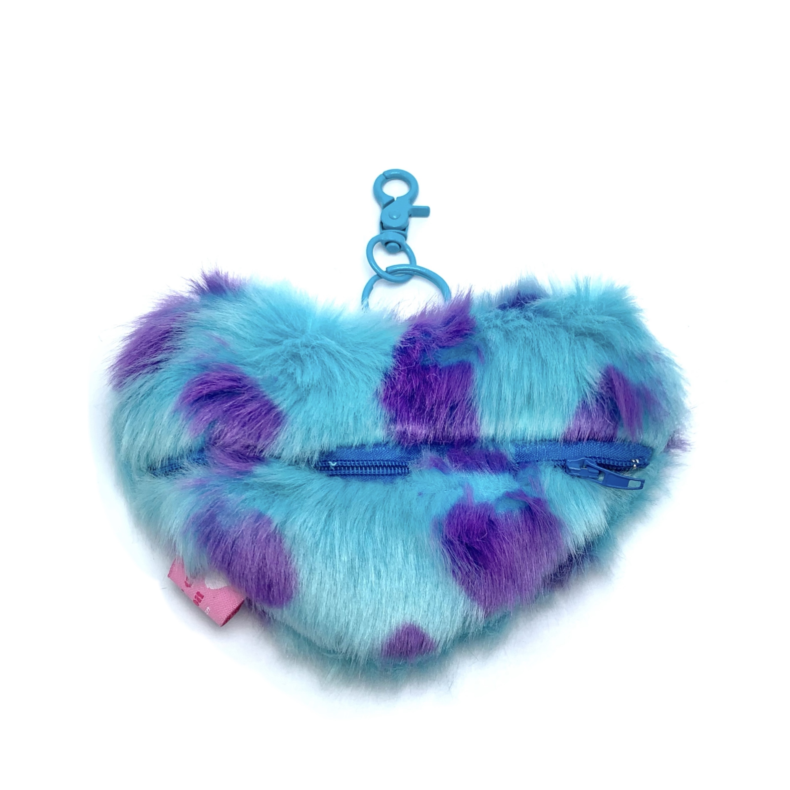 JCC 藍色波點愛心零錢包掛飾