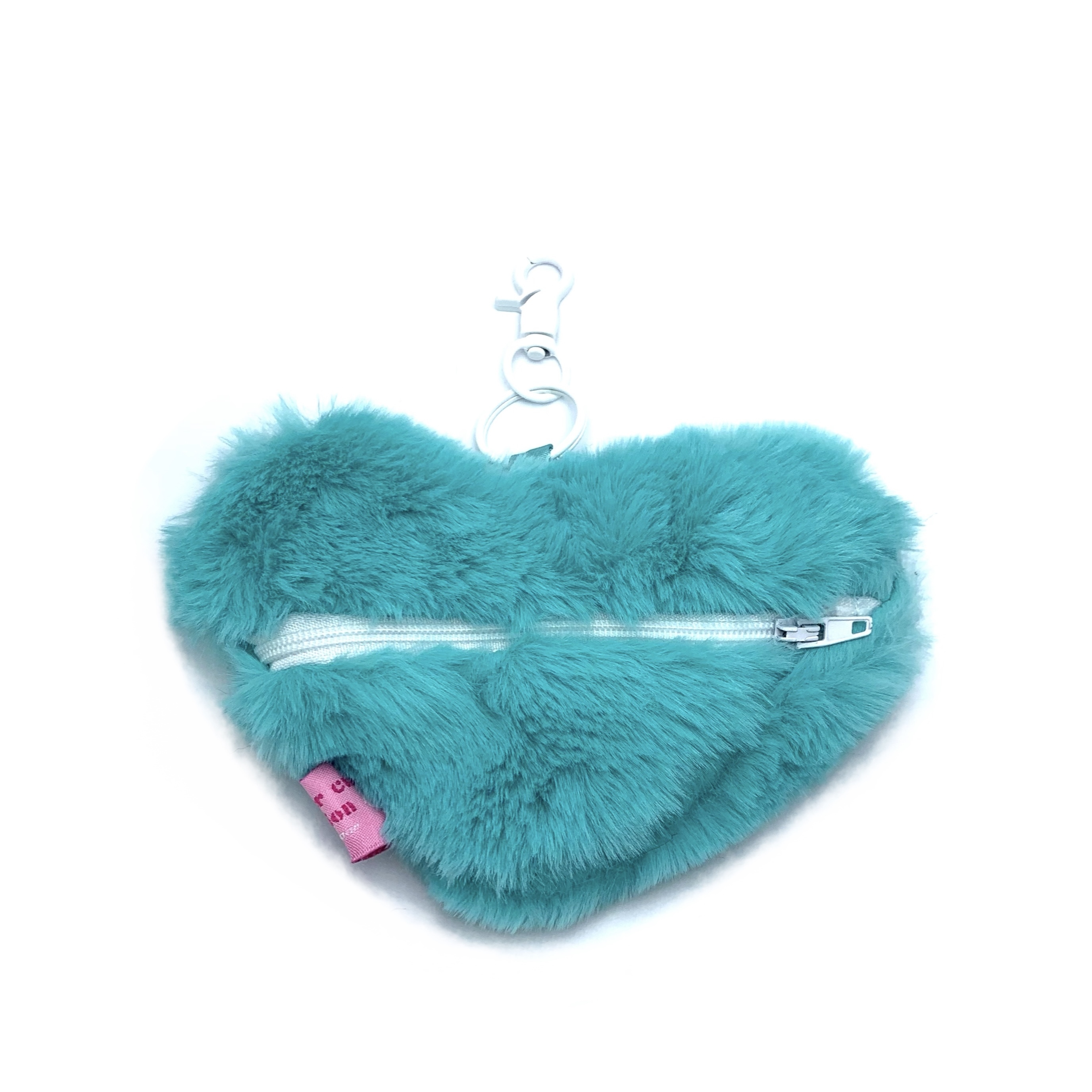 JCC 藍綠愛心零錢包掛飾