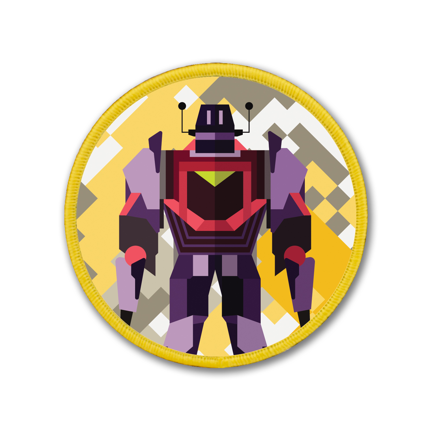 無限創意徽章 - Yellow Robot