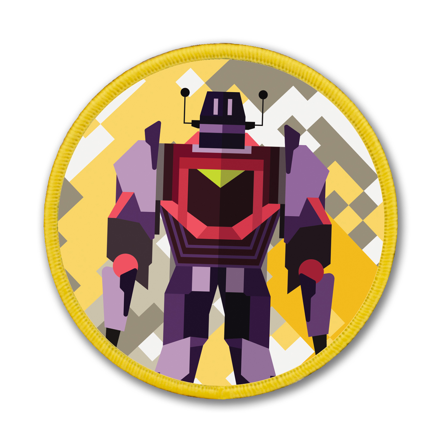 無限創意徽章 - Yellow Robot