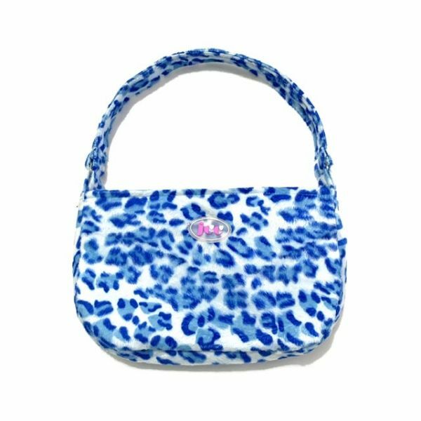 JCC 水藍豹紋法棍包