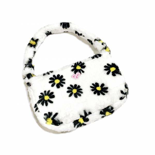 JCC 黑色小雛菊法棍包