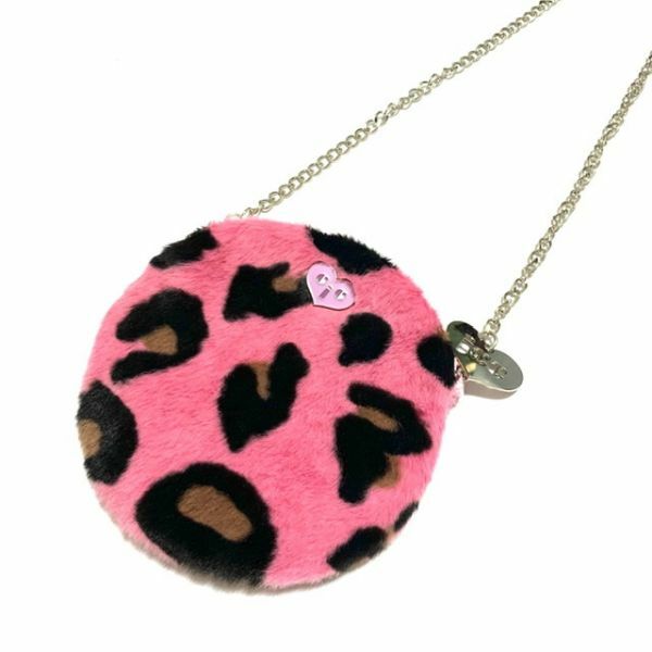 JCC 90‘s 桃紅豹紋圓圓包