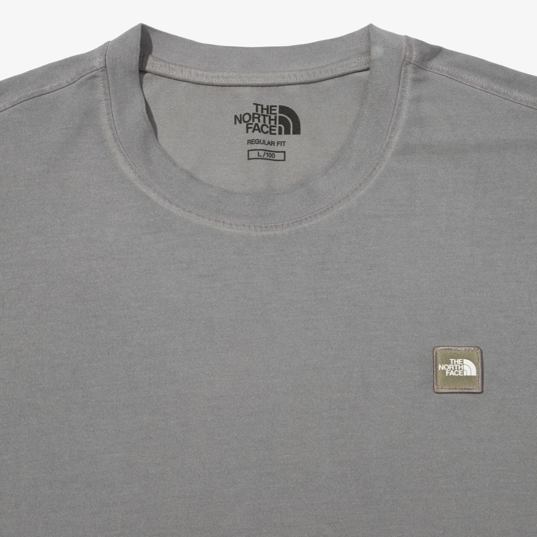 THE NORTH FACE 白標限定 MINI LOGO 繡章 短袖 短T 灰 NT7UN19J