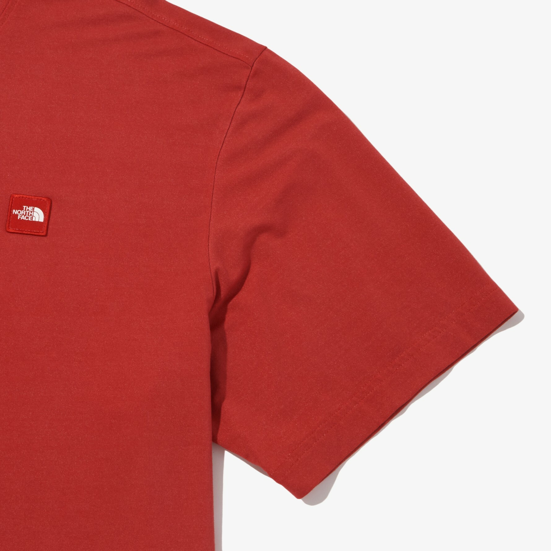 THE NORTH FACE 白標限定 MINI LOGO 繡章 短袖 短T 紅 NT7UN19L