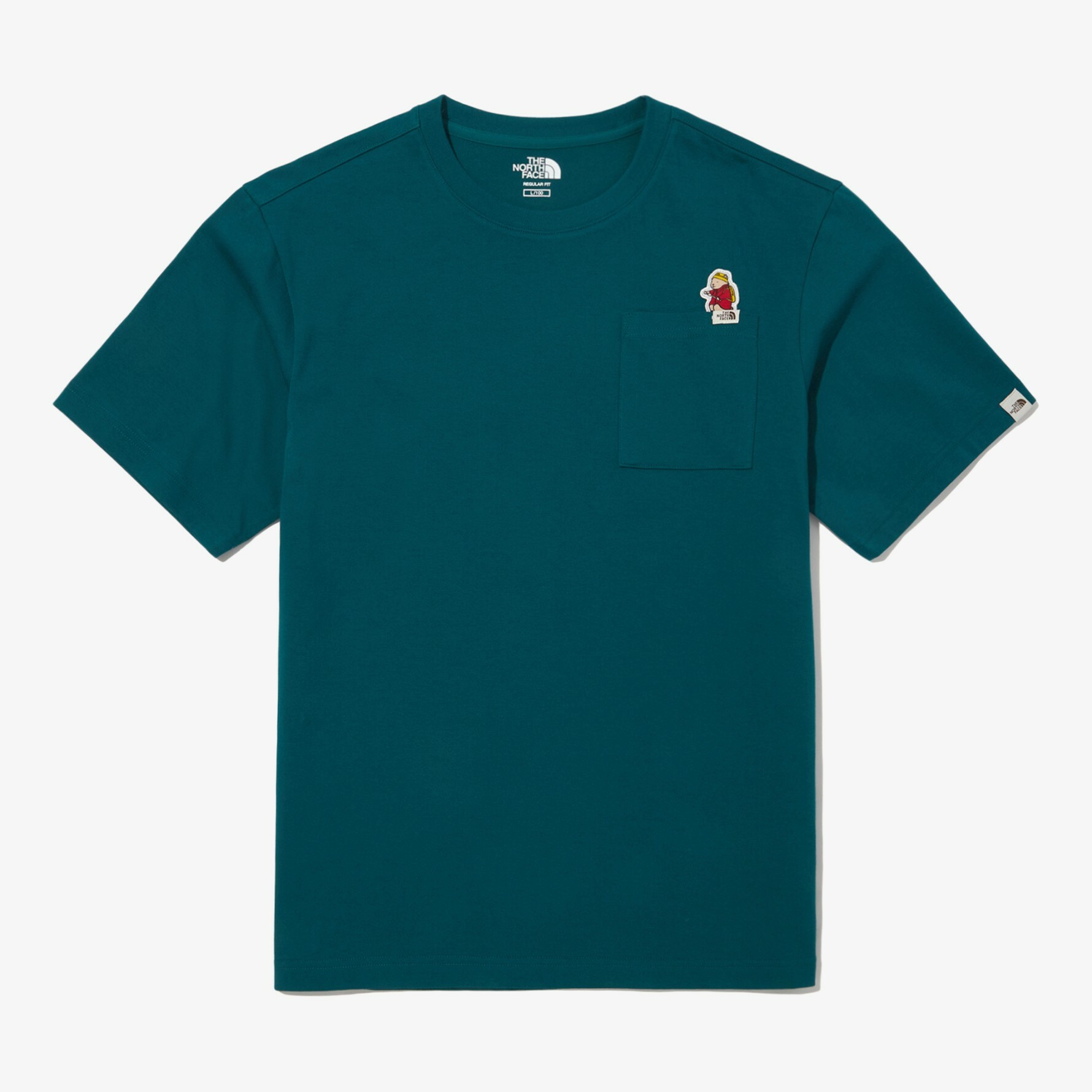 THE NORTH FACE 白標 GREEN EARTH 刺繡 口袋 短袖 短T 綠 NT7UN07M